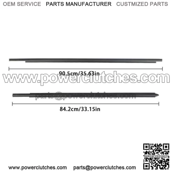 Outer Window Weatherstrip Belt For 2009 2020 2021 Ram 1500 2500 3500 4500 5500 - Image 3