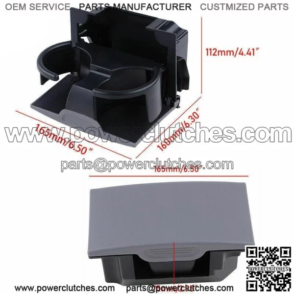 Rear Gray Center Console Cup Holder For Nissan Frontier Xterra 96965-ZS00A - Image 2