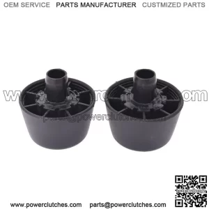 For 07-18 Jeep Wrangler JK Body Black Rubber Bumper Cushion Hood Stoppers 2pcs