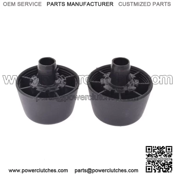 For 07-18 Jeep Wrangler JK Body Black Rubber Bumper Cushion Hood Stoppers 2pcs