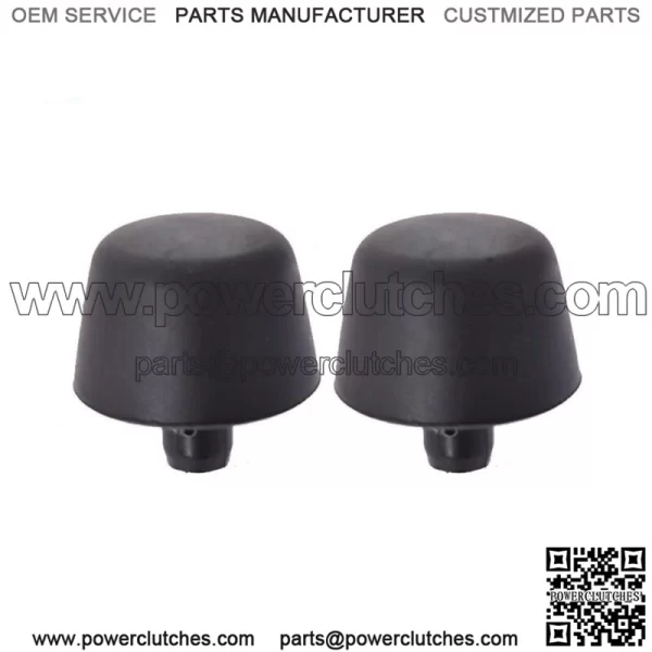 For 07-18 Jeep Wrangler JK Body Black Rubber Bumper Cushion Hood Stoppers 2pcs - Image 3