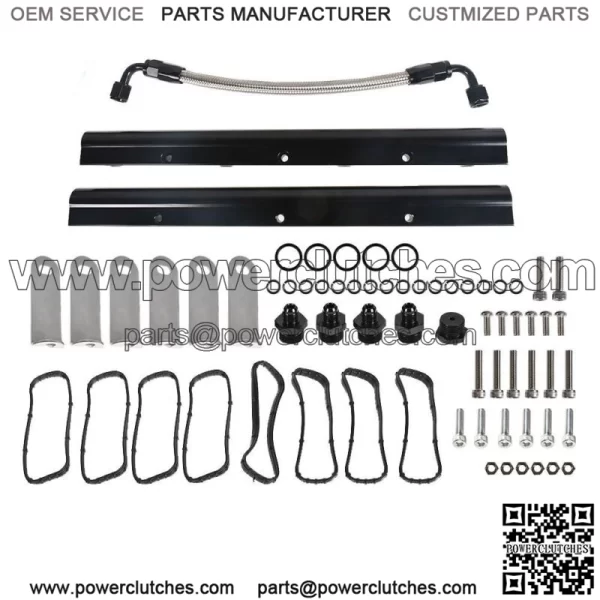 Billet Fuel Rail Kit For LS LS1 LS2 LS3 LS6 Aftermarket Intake Manifold Hardware