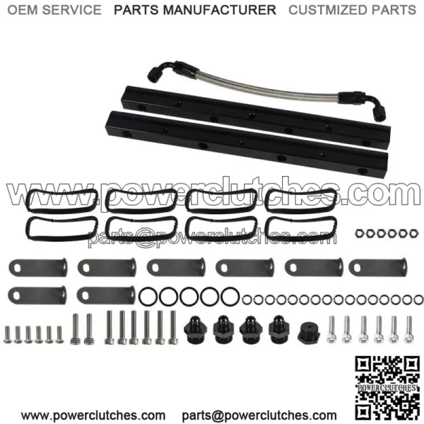 Billet Fuel Rail Kit For LS LS1 LS2 LS3 LS6 Aftermarket Intake Manifold Hardware - Image 2