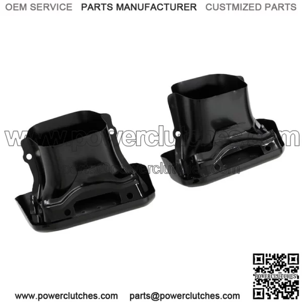 For 2019-2023 Silverado Sierra 1500 Left & Right Side Exhaust Bezels Black