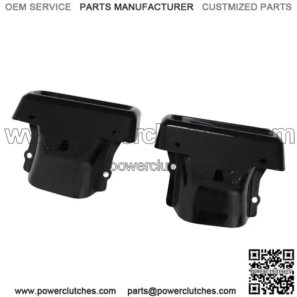 For 2019-2023 Silverado Sierra 1500 Left & Right Side Exhaust Bezels Black - Image 2