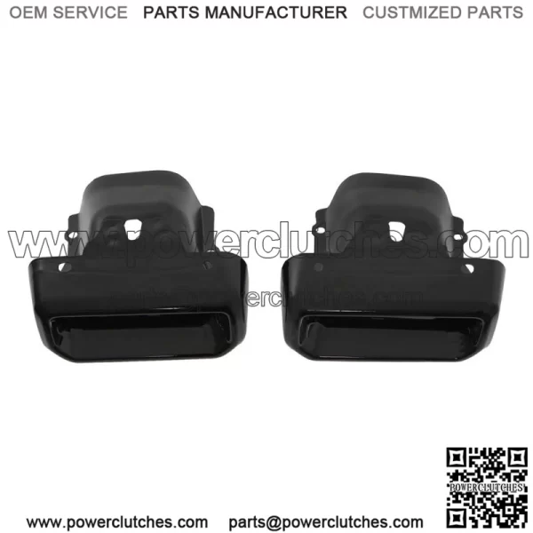 For 2019-2023 Silverado Sierra 1500 Left & Right Side Exhaust Bezels Black - Image 3