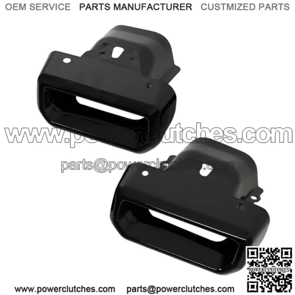 For 2019-2023 Silverado Sierra 1500 Left & Right Side Exhaust Bezels Black - Image 4