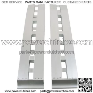60'' x 12'' 1 Pair Aluminum Ramps 6500Lbs Car Trailer Truck Ramps Hook End
