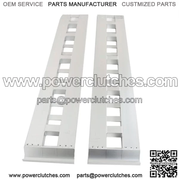 84"x14" Aluminum Ramps 6000Lbs Car Trailer Truck Hook End 1 Pair Ramps