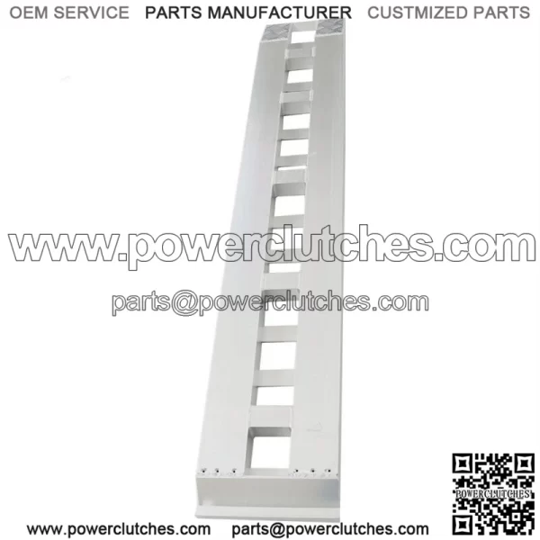 84"x14" Aluminum Ramps 6000Lbs Car Trailer Truck Hook End 1 Pair Ramps - Image 2