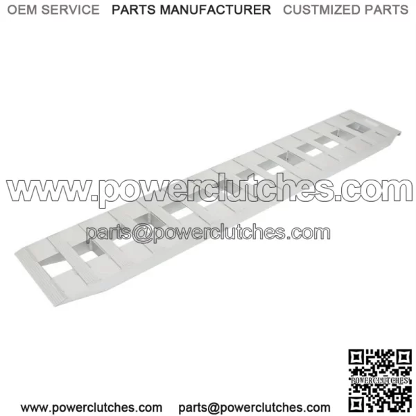 84"x14" Aluminum Ramps 6000Lbs Car Trailer Truck Hook End 1 Pair Ramps - Image 3