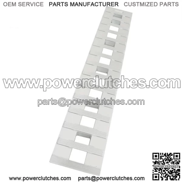 84"x14" Aluminum Ramps 6000Lbs Car Trailer Truck Hook End 1 Pair Ramps - Image 4
