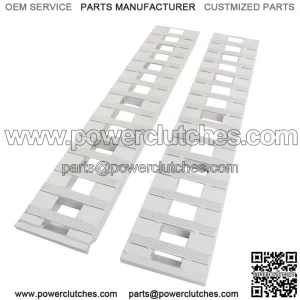 84" X 15" Aluminum 6000 LBS Truck Car Auto Trailer Ramps Hook end, knife foot 7'