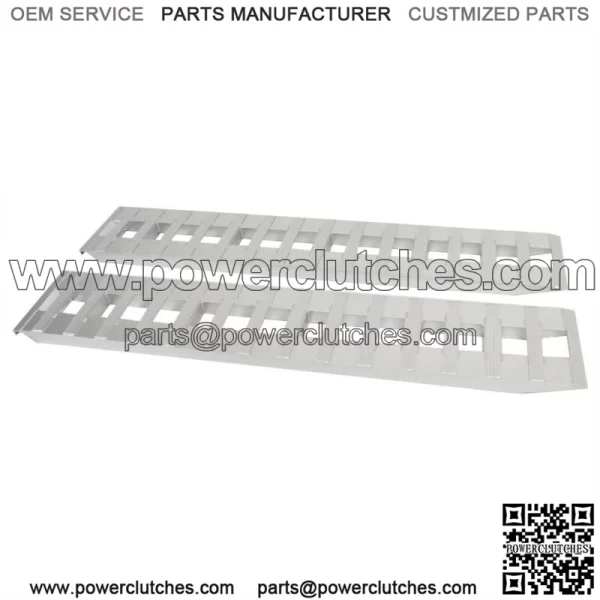 84" X 15" Aluminum 6000 LBS Truck Car Auto Trailer Ramps Hook end, knife foot 7' - Image 3