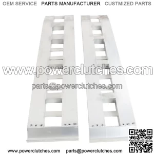 72" X 15" 6500 LBS ALUMINUM Hook Ramp CAR TRUCK TRAILER auto hauler TRACTOR Pair