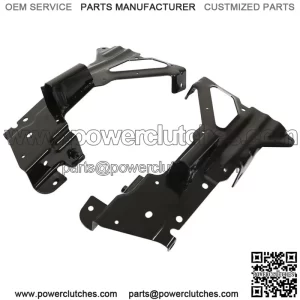 Black Front Bumper Inner Side Bracket 2Pc For 2016-2018 Chevrolet Silverado 1500