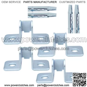 For 1984-01 Jeep Cherokee XJ 4 Door Check Bracket & Pin Replacement Repair 8PC