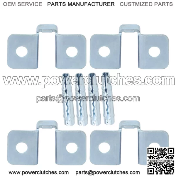 For 1984-01 Jeep Cherokee XJ 4 Door Check Bracket & Pin Replacement Repair 8PC - Image 2