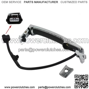 For 2010-2013 Nissan Rogue Car Front Left Outside Chrome Door Handle Smart Entry