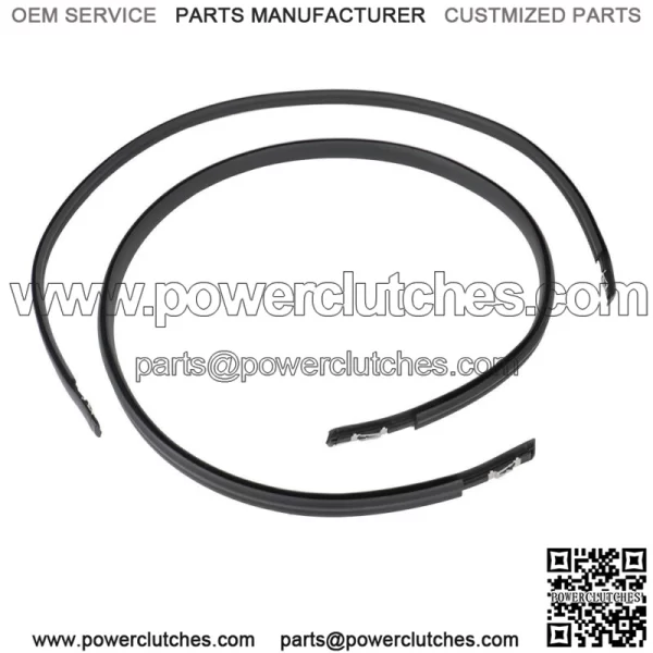 Roof Trim Molding Kit Fit For 2012-15 Honda Civic 2pcs 74316-TR0-A12 BLK - Image 2