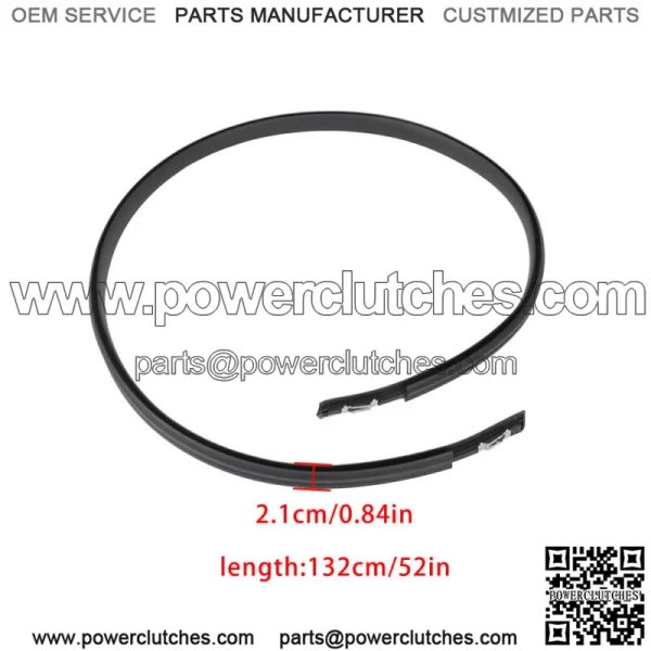 Roof Trim Molding Kit Fit For 2012-15 Honda Civic 2pcs 74316-TR0-A12 BLK - Image 3