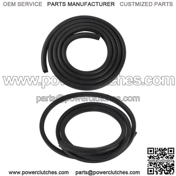 Rubber Door Weatherstrip Seals Pair Set For Chevy GMC Tahoe Suburban BLK