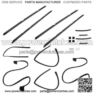 For 1978-1987 GMC Caballero Chevrolet El Camino Weatherstripping Seals Kit 17PCS