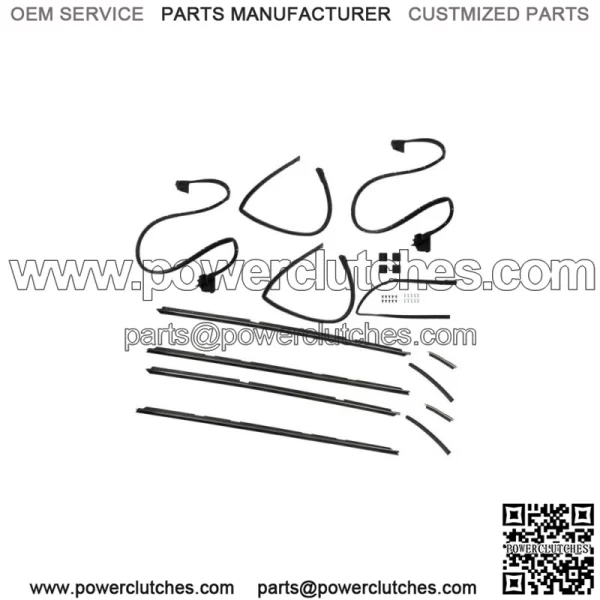 For 1978-1987 GMC Caballero Chevrolet El Camino Weatherstripping Seals Kit 17PCS - Image 2