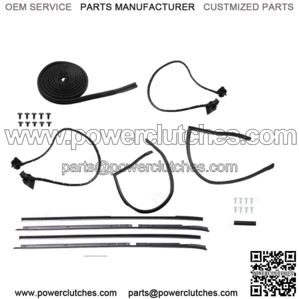 Weatherstripping Seals Kit 9PCS Fit For 1981-1988 Buick Regal Cutlass RWD G-Body - Image 2