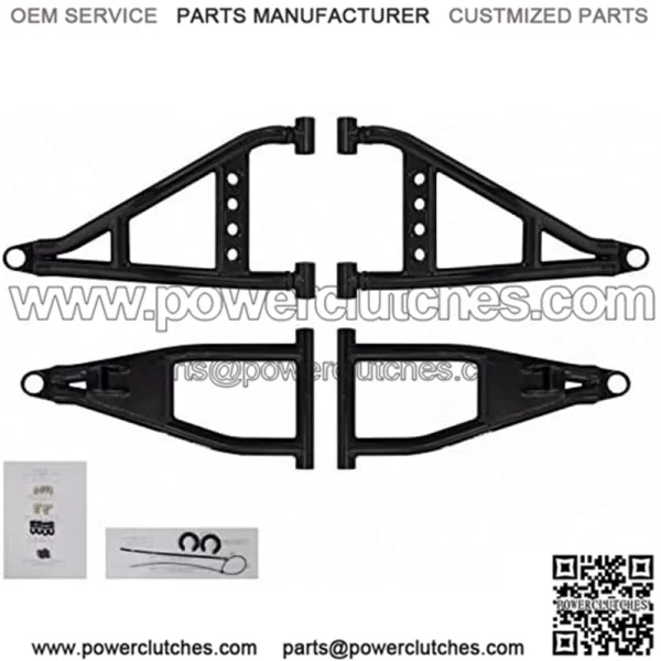 1.5" Forward Offset A Arms for 2013-2019 Polaris Ranger XP 900 / Crew | Fit up 28.5" Tire Size | 1.25?? Tubing 25% larger Than OEM! | Full Camber Adjustability