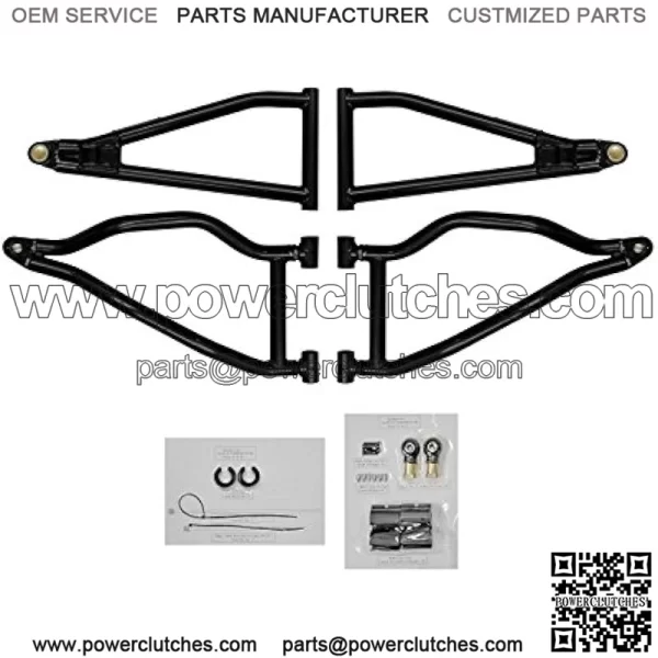 1.5" Red Forward Offset A Arms for 2011-2014 Polaris RZR XP 900/2012-2014 RZR XP 4 900 | Fit up to 30" Tires | 1.25" Tubing 25% Larger Than Stock | UV-Resistant Powder Coat Finish!