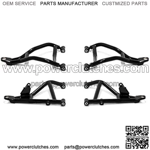 High Clearance 1.5" Forward Offset A-Arms for Can-Am Maverick Sport (2019+) - Black