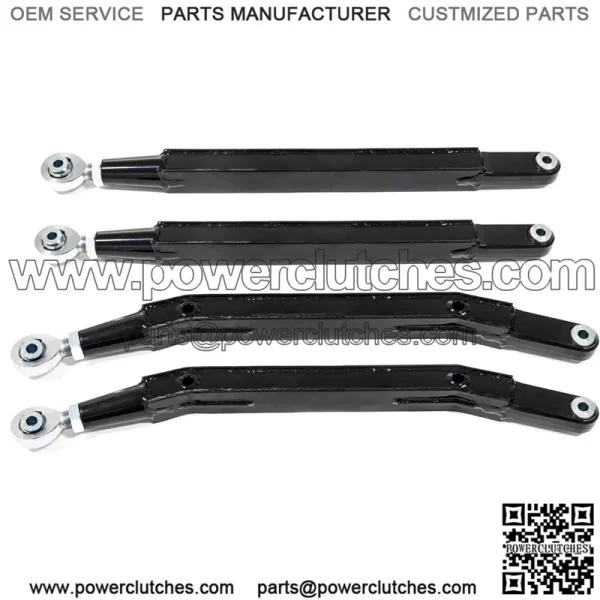 Arched Boxed Radius Rods for 2020+ Polaris RZR PRO XP / 2020+ Polaris RZR PRO XP-4 | Powder-coated Black