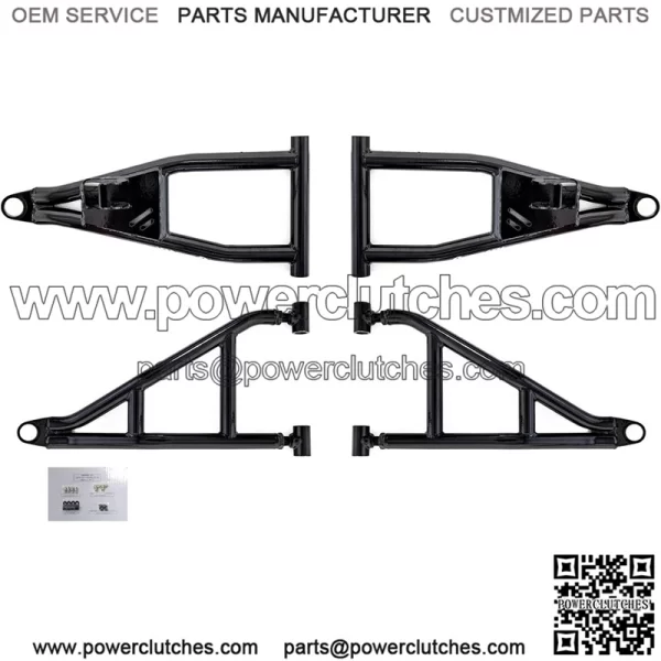 2" Forward Offset A-Arms/Control Arm for Polaris Ranger XP 900 High Lifter (2016) - Stronger Than OEM! - Black