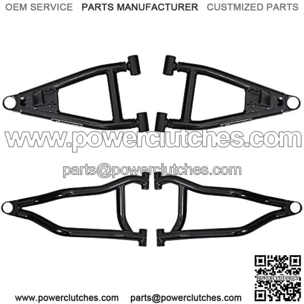 Arched Front 1.5" Forward A-Arms for Polaris Ranger Full Size 700 (2009) - Black