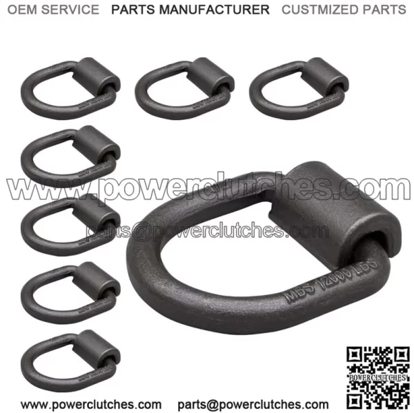 Heavy Duty Welded Forged D-Rings #8 Pack