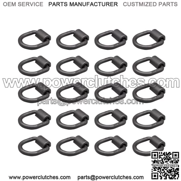 Heavy Duty Welded Forged D-Rings #20 Pack