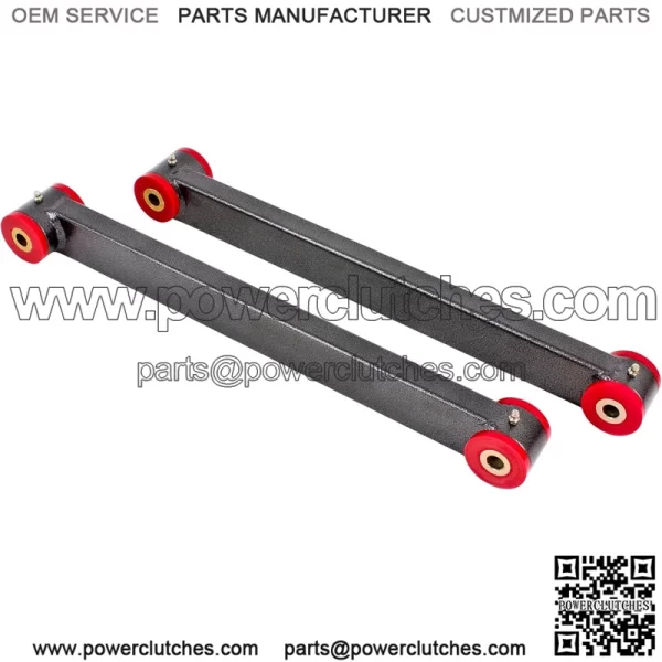 Lower control arms, boxed, non-adj, poly bushings