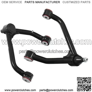 Pair (2 PCS) Front Upper Control Arm Compatible with 2014-2018 Silverado Sierra 1500 2WD 4WD 2-4" Tubular Lift Kit with PU Bushings Ball Joints UCA Greasable