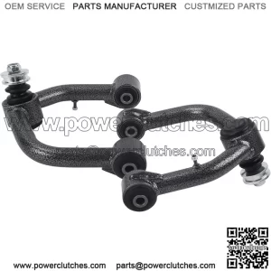 Black Front Upper Control Arms for 2003-2022 4Runner, 2 PCS 2-4" Lift Black White Grain Tubular Front Suspension Control Arm Compatible with 07-14 FJ Cruiser,03-09 GX470,10-21 GX460