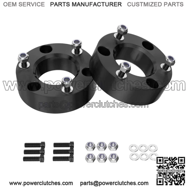 2.5" Front Leveling Lift Kit Compatible with 2007-2024 Silverado/Sierra 1500, Leveling Lift Kit for 2007-2024 Silverado/Sierra 1500 Forged Front Strut Spacers Raise the Front of your Car by 2.5"