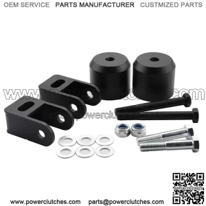 2.5" Leveling Lift Kit Replacement for 2005-2020 F250 F350 Super Duty 4WD, 2.5'' Front Struct Spacers for F250 F350 Super Duty 4WD, Solid Front Coil Spacers with Shock Extenders