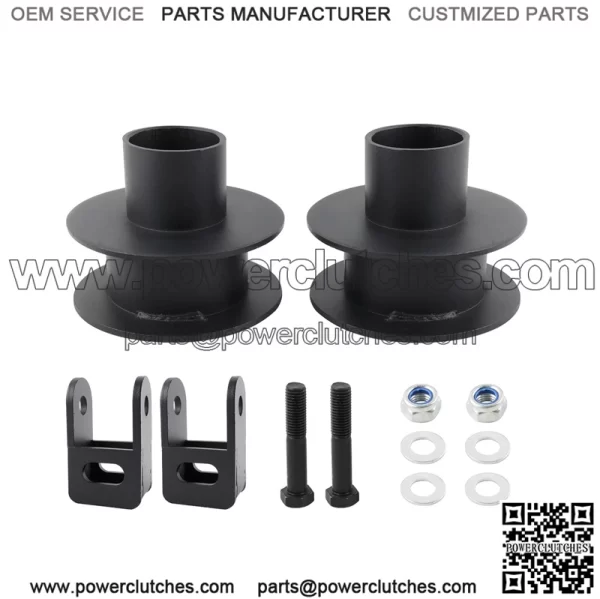 3" Front Leveling Kit Compatible with 2005-2023 Ford F250 F350 Super Duty 4WD, High-Strength Steel Coil Spring Lift Spacers & Shock Mount Extenders - Suspension leveling Kit