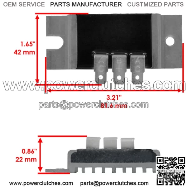 MIU14478 Regulator Rectifier For John Deere 647 657 667 717 727 LT LTR 180 S240 - Image 2