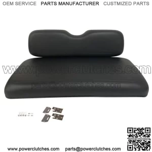High Density Front Seat Cushion For EZGO TXT Golf Cart 94-13, Black Bottom &Back