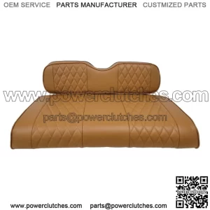 Brown Golf Cart Seat Covers Diamond Stitch Fit Yamaha Drive G29, Drive 2, 4PCS
