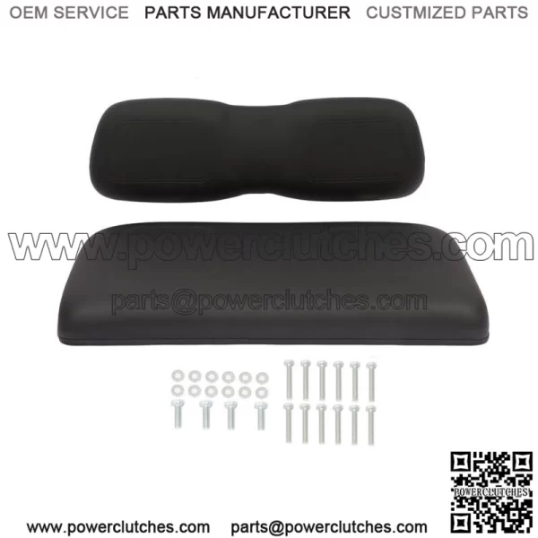 Fits Club Car DS Black Golf Cart Front Seat & Back Cushion Set