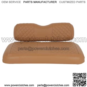 Brown Golf Cart Seat Cover Checked Front Cover For EZGO TXT -Wholesale