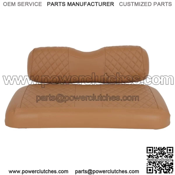 Brown Golf Cart Seat Cover Checked Front Cover For EZGO TXT -Wholesale