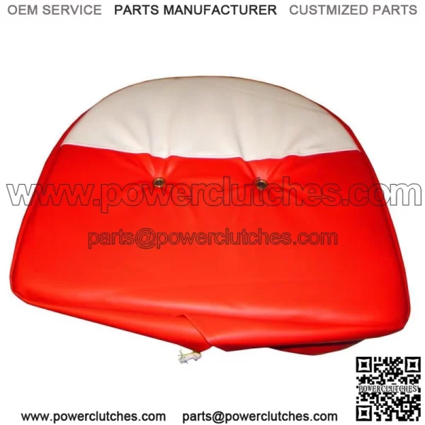 Seat Cover 21" Red/White Fits IH Fits FARMALL Universal Mower & Farm T